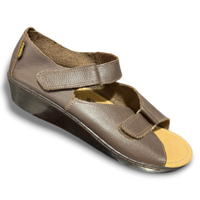 Romulo Sandalia Cuero Mocca Mujer Ref 0559